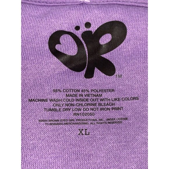 Olivia Rodrigo Womens Vampire Graphic Sweatshirt Round Neck Purple Size XL - Picture 13 of 14